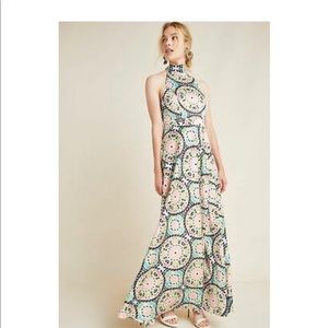 NWT Anthropologie Nicole Miller Serena Maxi Dress